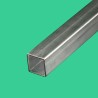 Tubo cuadrado acero inoxidable cepillado 30x30 mm