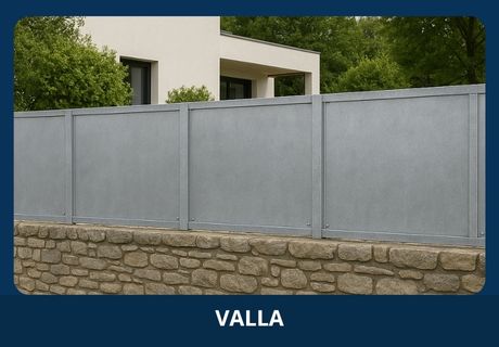valla de chapa de acero galvanizado
