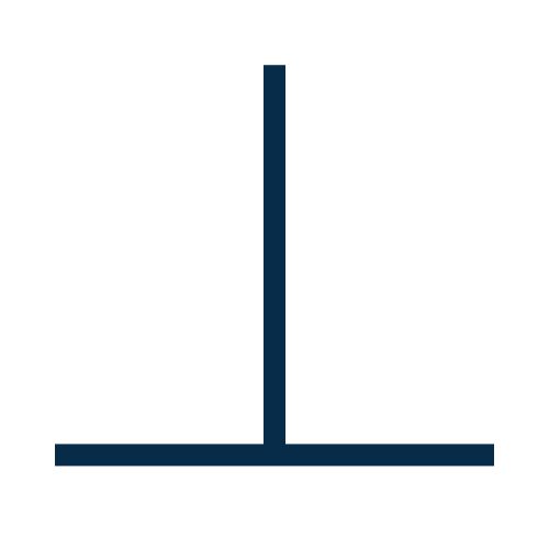 Perfil aluminio en T